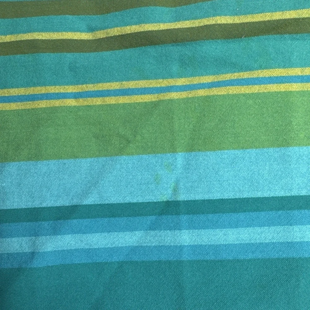 VTG Set of 4 Pier 1 Imports Dinner Napkins Teal Green Striped 20x19